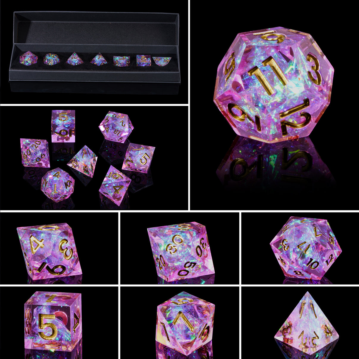 Celestial Heart - Sharp Edge Dice Set – Only Crits