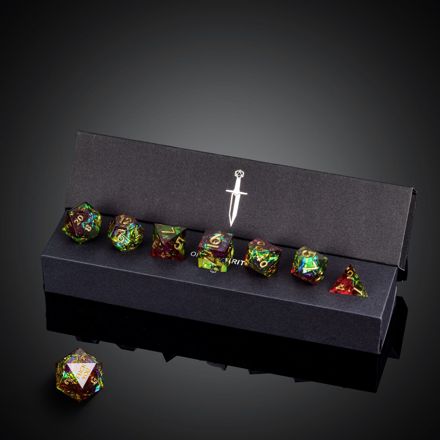 Corrupted Meadow - F*ck Me Sharp Edge Dice Set