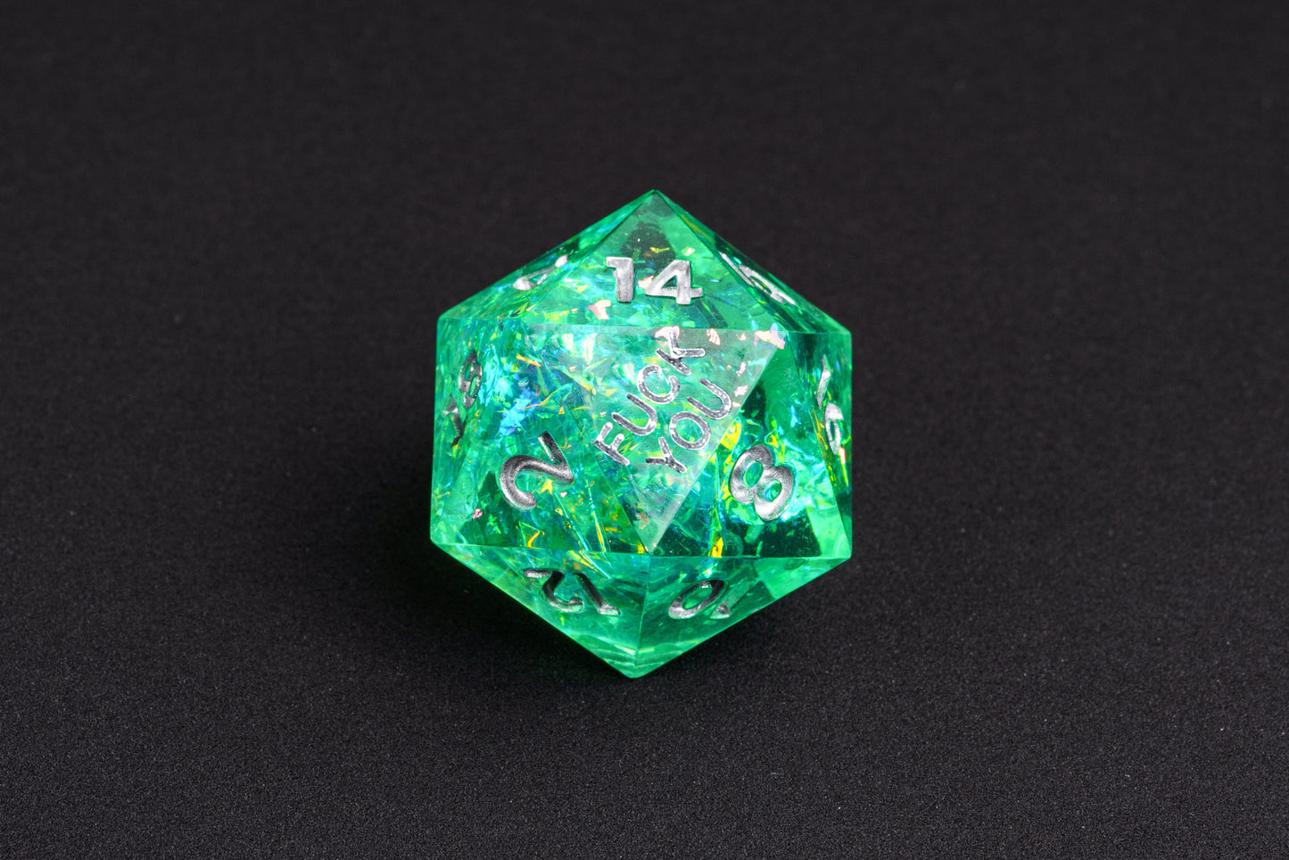 Sages Emerald - F*ck Me Sharp Edge Dice Set