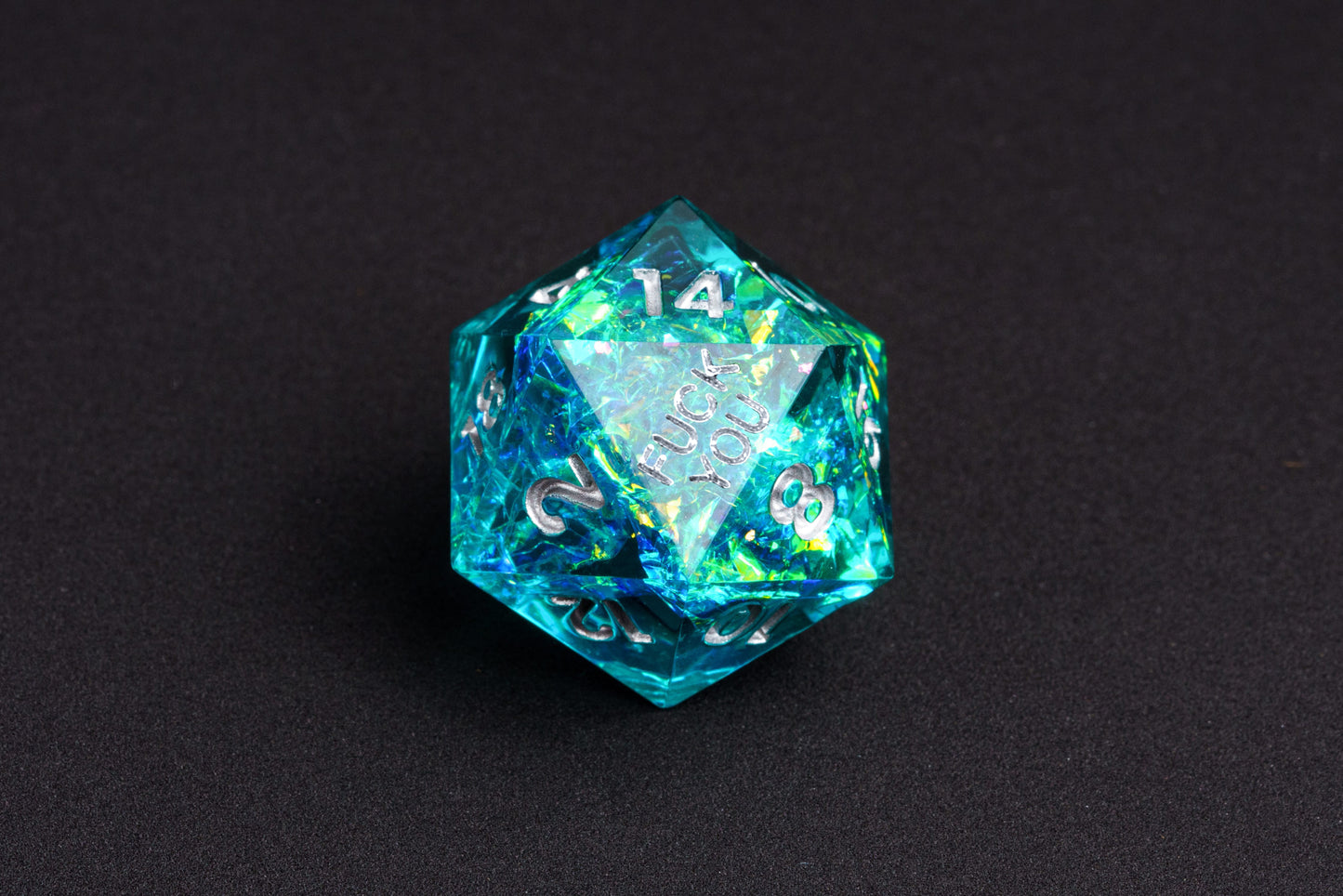 Turquoise Soul - F*ck Me Sharp Edge Dice Set