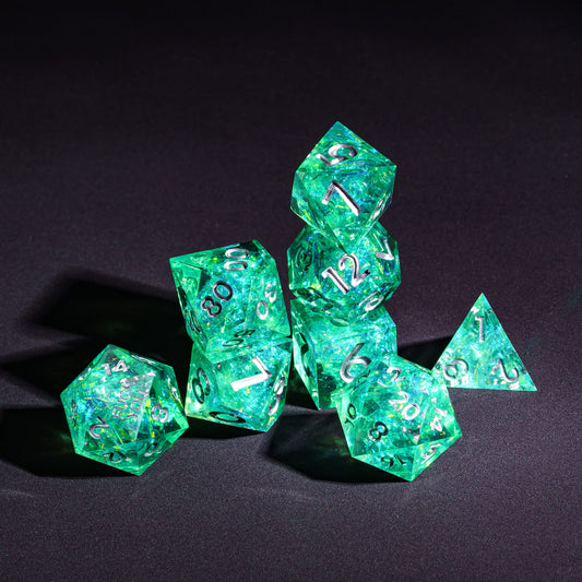 Sages Emerald - F*ck Me Sharp Edge Dice Set