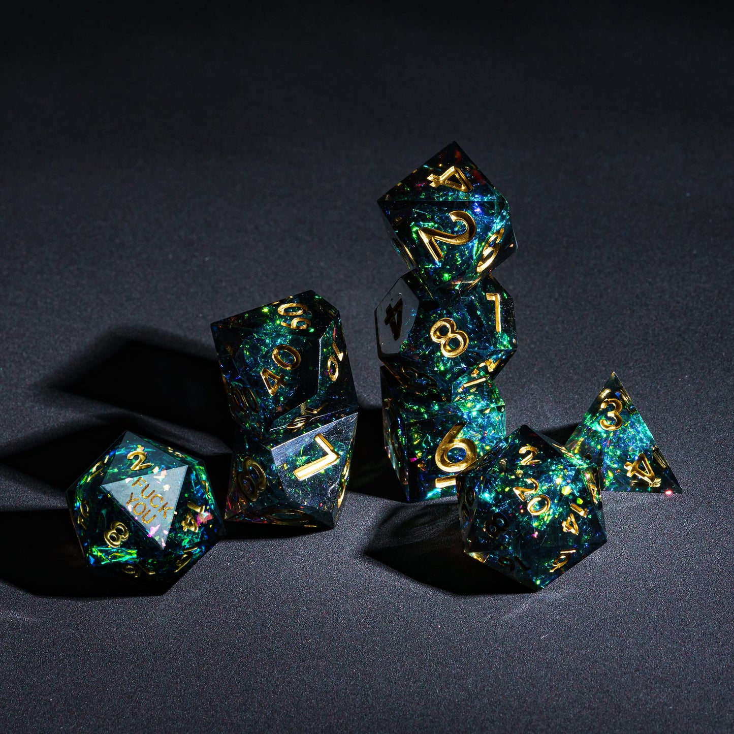 Supernova Remnant - F*ck Me Sharp Edge Dice Set