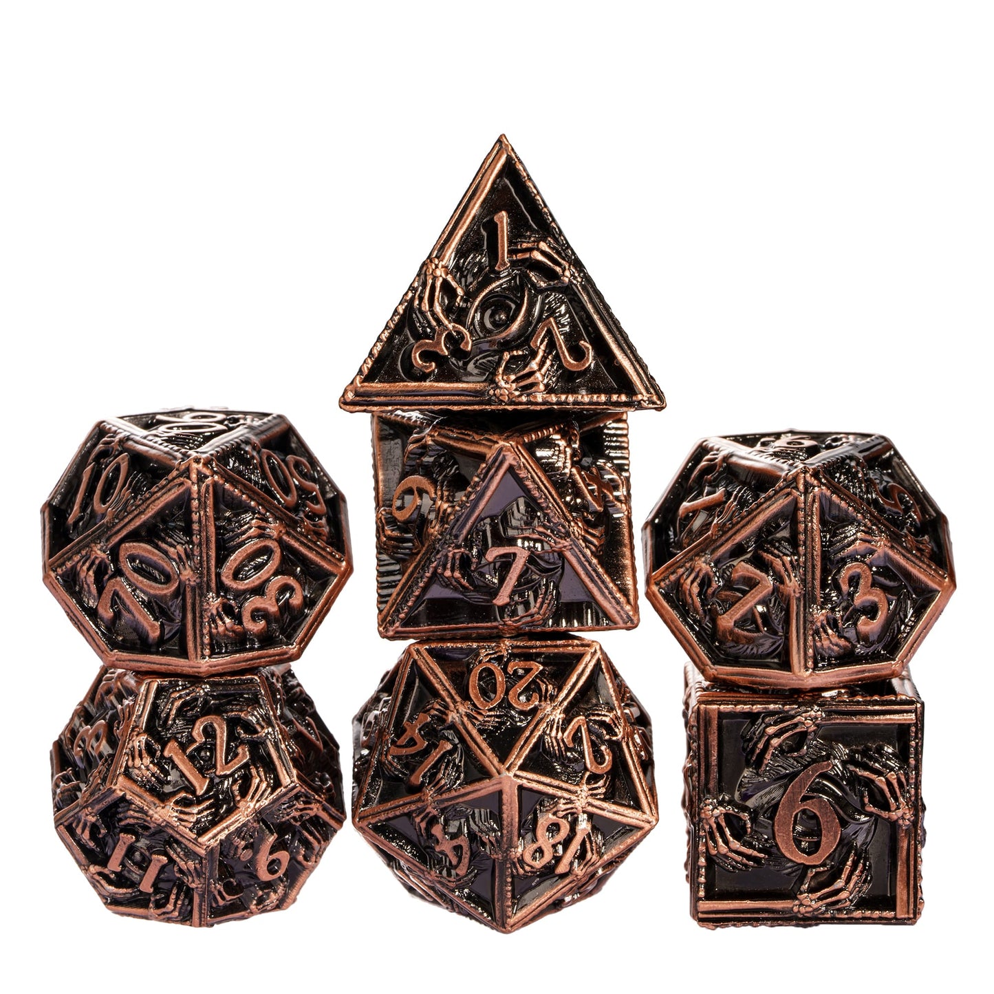 Copper Relic - Metal Dice Set