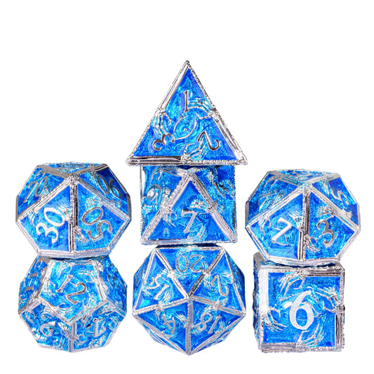 Frosted Crypt - Metal Dice Set