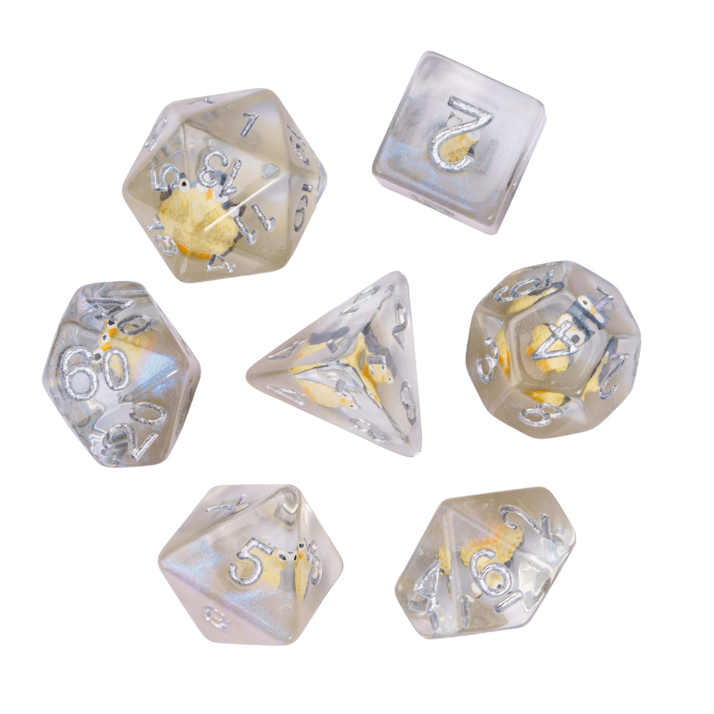 Transparent Brown Owl - Dice Set