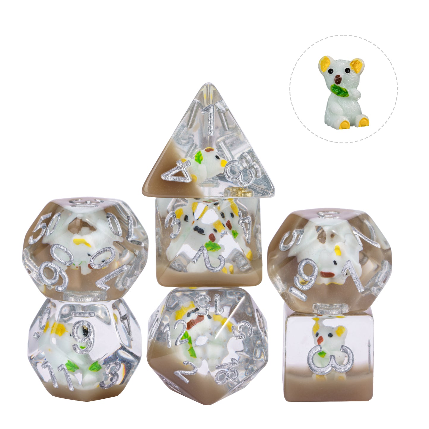 Transparent Koala - Dice Set